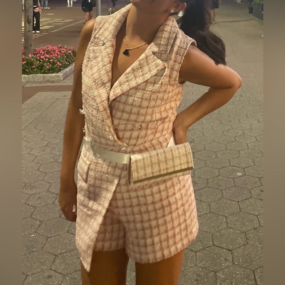 VENUS Tweed Romper, Size 6